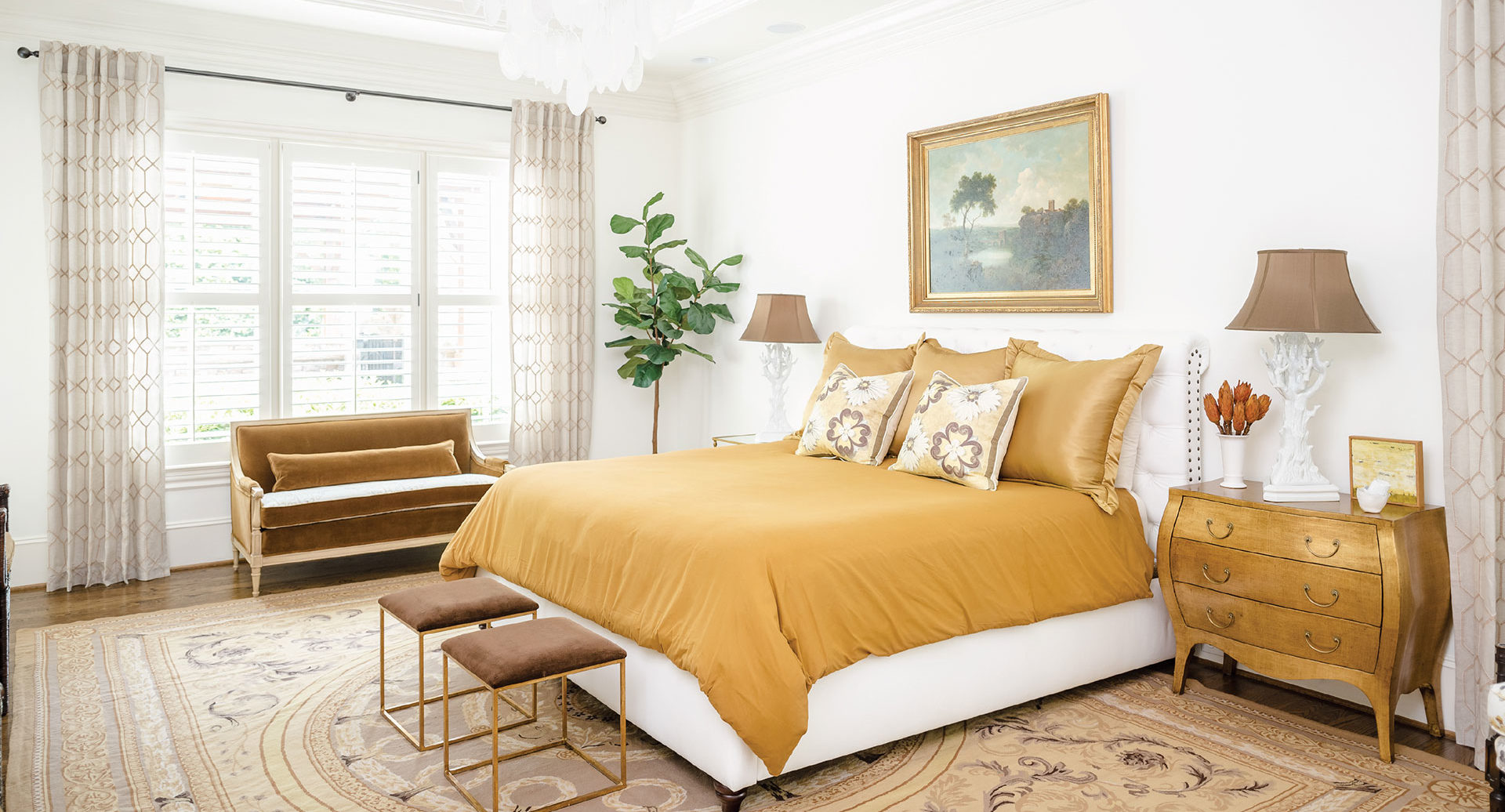 Try one of these bold and trendy color schemes in the bedroom